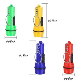 Winbar Mini Flashlight Keychain, 24PCS Bulk Assorted Colors Toy Flashlight for Hiking Camping Party for Kids Night Reading Party Camping Emergency and Hunting