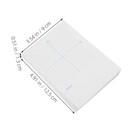 COHEALI 3pcs Xy Graph Paper Notebook Engineering Graph Paper Pads for Math Practice Drafting and Drawing for Students and Teachers Letter White