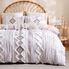 Herside Light Brown 100% Cotton Duvet Cover Set King Size,