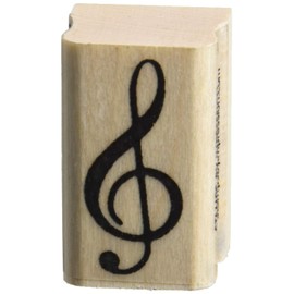 Stamps by Impression Treble Clef Rubber Stamp
