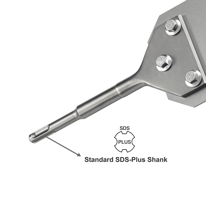 SPKLINE 5 Inch Wide SDS-Plus Floor Scraper Tile Thinset Scaling