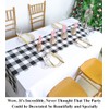 Partisout Buffalo Check Table Runner Checked Table Runner with Tassel
