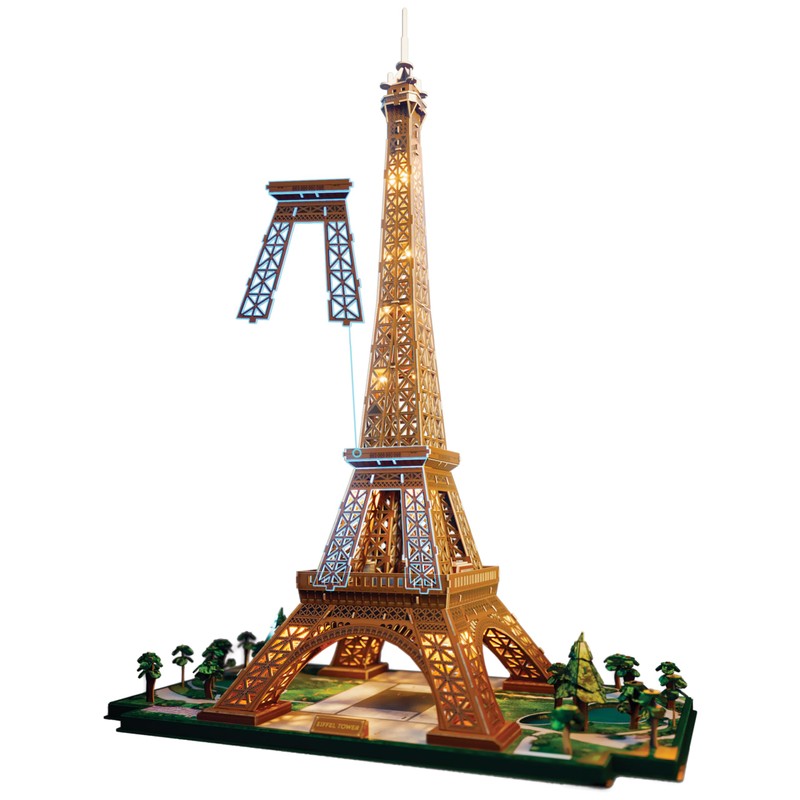 4D Build, Architect Series Eiffel Tower 3D Model Kit with