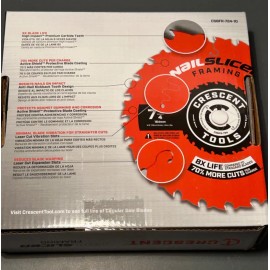 Crescent CSBFR-724-10 Nail Slicer Framing Blades 24T x 7-1/4" 10-Pack Brand New