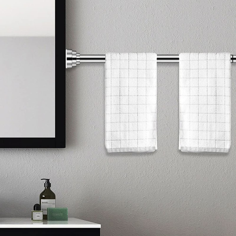 Shower Curtain Tension Rod, 24-40 Inch Spring Tension Curtain Rod