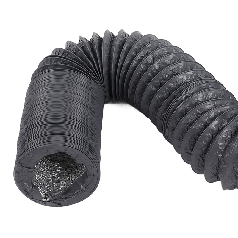 Flexible Aluminum Ducting Duct 1m Length with Clamp for Ventilation