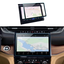 LANTU Car Screen Protector for 2023 2024 2025 Grand Cherokee L 4xe, Limited, Overland Accessories Navigation Touchscreen Protector Film Tempered Glass HD Clear 10.1’’