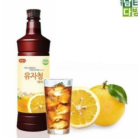 Cheong 청 액상 유자 농축액 새콤달콤 차 에이드 베이스 Citrus Yuzu Concentrate Sweet and Sour Tea Aid Base