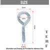 TERF® 45mm Eye Screw Hooks 45mm (1.77 inch) Ring Shape