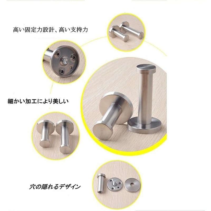 ENN LLC Stainless Steel Wall Hanging Hook, Simple Screw Mount