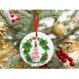 National Holt Howard Style Winking Santa Cup Christmas  Ornament