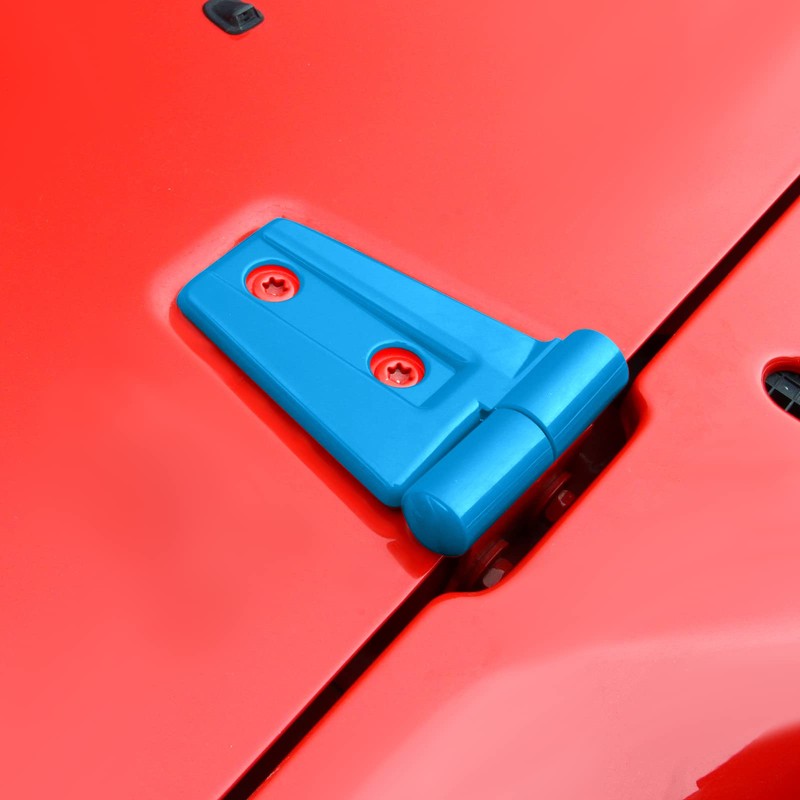 JeCar Light Blue Door Hinge Cover Trim for 2007–2018 Jeep