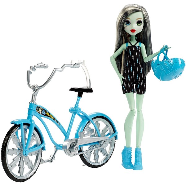 Mattel Monster High Boltin' Bicycle Frankie Stein Doll & Vehicle