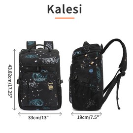 Kalesi Cooler Backpack 36 Cans Lightweight Insulated Backpack Cooler Leak-Proof Travel Camping Lunch Backpack Outdoor Cutlery Backpack for Men and Women (B-Starry Sky)