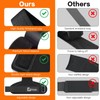 Weight Lifting Wrist Strap, Double-Layer Leather Wrist Straps for Gym