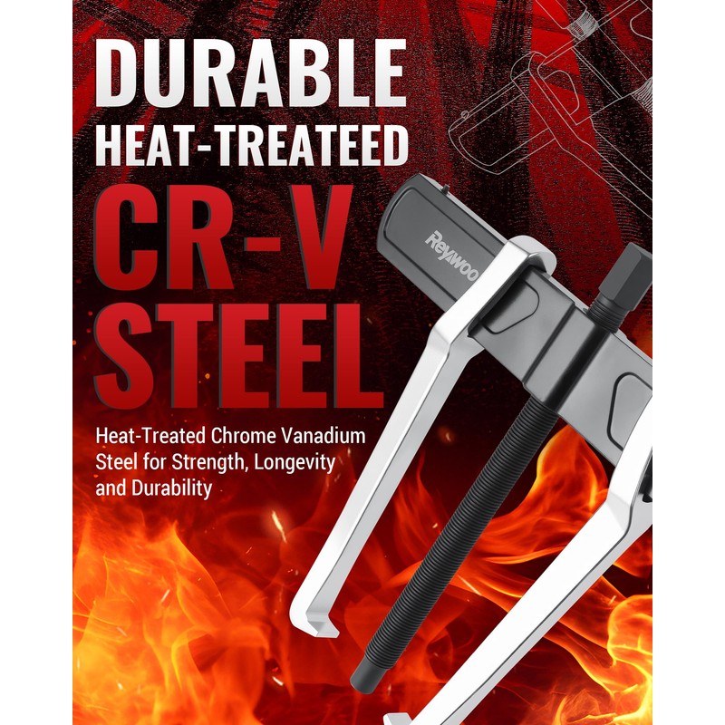 Reywoo 2-Jaw Reversible Gear Puller for External (11.6" Max) &