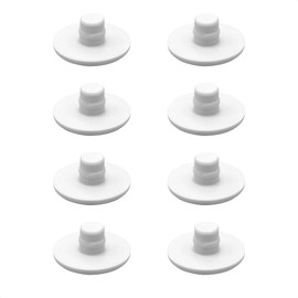 Wagner QuickClick® Plastic Gliders, Furniture Glides, Chair Glides, Set of 8 Replacement Glides, Interchangeable, Plastic Hyper, Diameter 15 mm for Smart Base, Made in Germany, 15788000