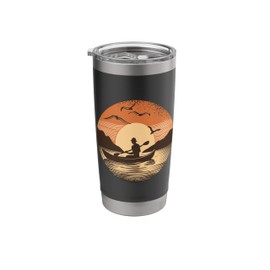 Kayak Kayaker Canoes-Boating Canoe-Paddling Canadier-Canoe Stainless Steel Insulated Tumbler