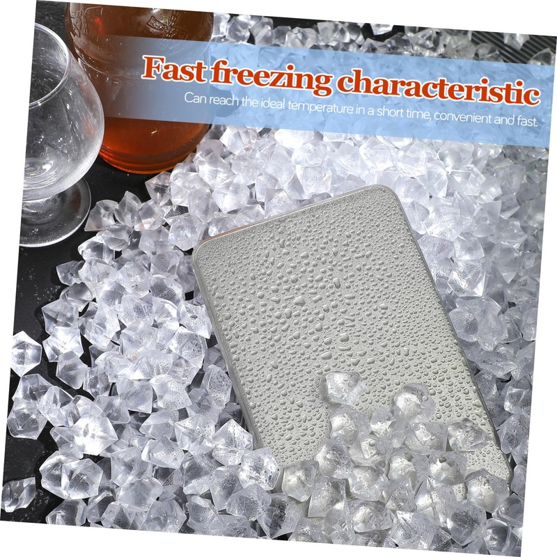 Kisangel Stainless Steel Cooler Ice Pack Reusable Freezer Pack for