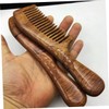 Healvian Wooden Hair Comb with Round Handle Durable Smooth Comb