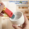 3PCS Cepillo para Botellas, Genérico Cepillo Limpieza Tapa Taza 3