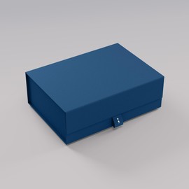 Semikolon 4Rooms 371314 Storage Box Size XS, 14 x 19 x 6.5 cm, Gift Box, Navy Design