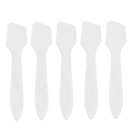 FRCOLOR 50Pcs Transparent Cosmetic Spatula for Makeup Facial Cream Application and Mask Dispensing Tool for Creams and Lotions