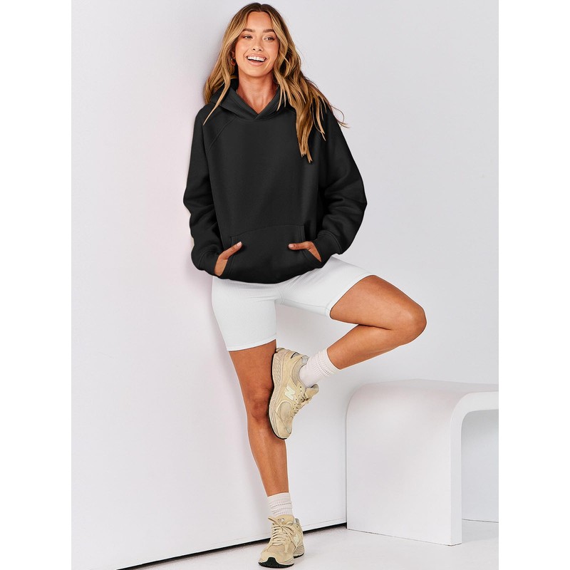 ANRABESS Women Hoodies Oversized Fleece Long Sleeve Comfy Casual Basic