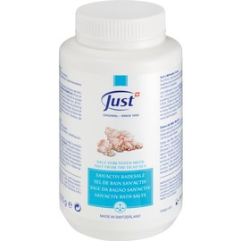 JUST Sun Active Bath Salt, Made with Premium Ingredients, Dead Sea Salt, 9 Kinds of Herbs Additives, Bath Salt, 17.6 oz (500 g), Natural, Natural Ingredients, Dead Sea Salt, Mineral Salt, Bath Salt