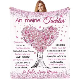 ACCZ Daughter Gifts from Mum, Blanket Gift for Daughter, Mother Daughter Gift, Cuddly Blanket for My Daughter, Birthday, Christmas, 18th Birthday Girl