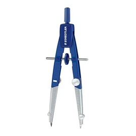 STAEDTLER Advanced Student Compass 2 Piece Set - Metal Compass with Quick-Set Center Wheel, Universal Adapter & Spare Lead, Draws Circles up to 10.25"