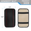 Car Center Console Cover, Fiber Leather Anti-Scratch Vehicle Armrest Storage