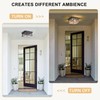 Outdoor Ceiling Light with Motion Sensor, Industrial Farm House Flush