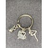 Woodstar Cheer Keychain Cheerleading Cheer Dance Lightweight Compact Metal Keychain