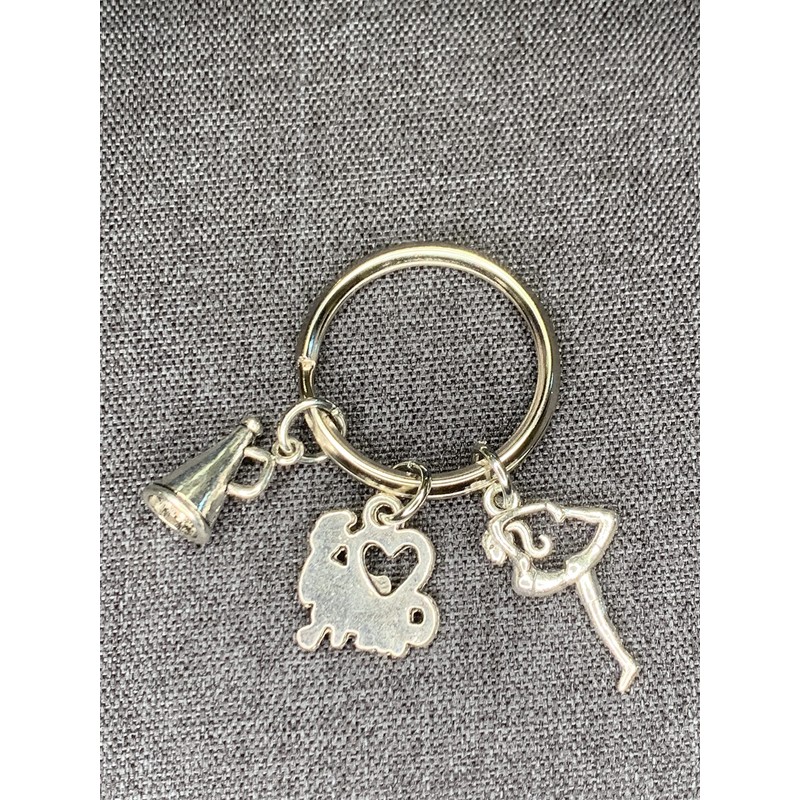 Woodstar Cheer Keychain Cheerleading Cheer Dance Lightweight Compact Metal Keychain
