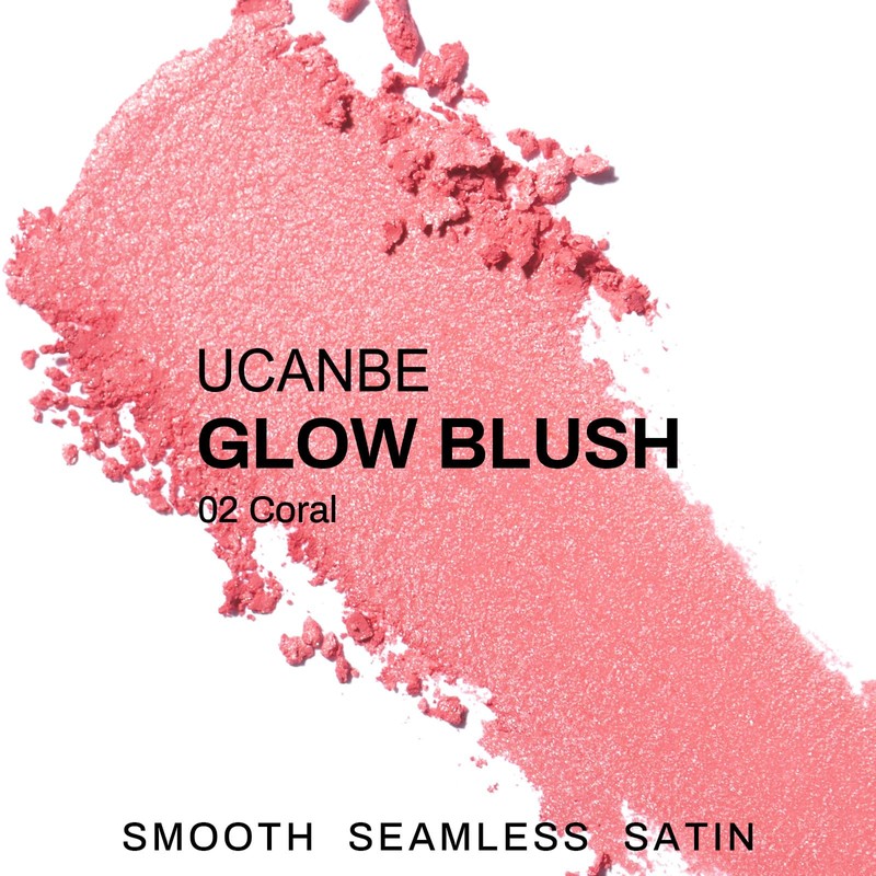 UCANBE Baked Blush for Cheek, Glow Blushing Palette - Seamless