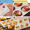 Stainless Steel Muffin Pan, E-far 6-Cup Cupcake Pan Tin for