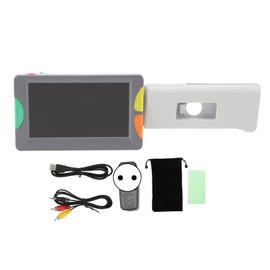 Portable Digital Magnifier Auto Focusing 2X to 32X 26 Color Modes 4.3in Digital Magnifier with Foldable Handle 100‑240V EU Plug