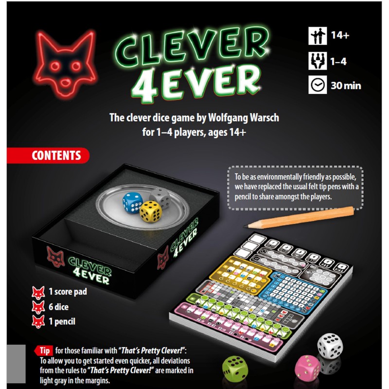 Clever 4ever by Stronghold Games, Strategy Board Game