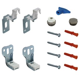 Jabema 2 x Radiator Mounting without Bracket and 1 x 1/2 Inch Plug Set, Wall Console Radiator Console, Radiator Bracket Mounting Bracket