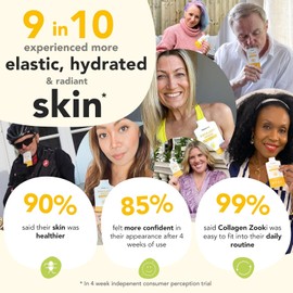 Zooki Marine Collagen Sachets – 5,000mg Hydrolyzed Peptides for Skin, Hair & Joints (Citrus Lime, 14 Servings)