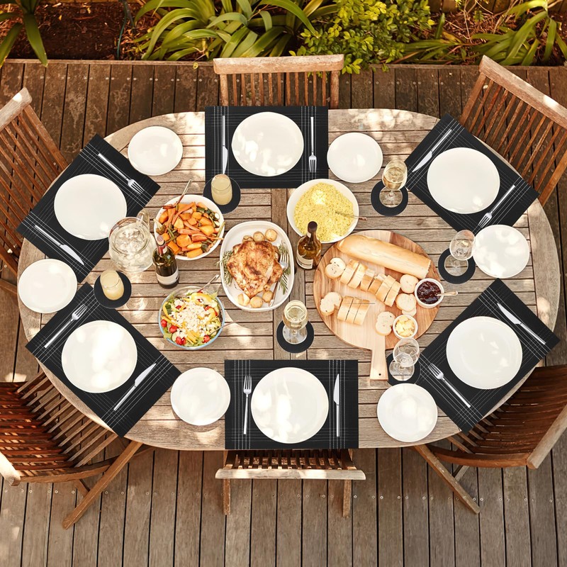 Place Mats for Table Sets 6 GIOVARA Placemats and Coaster