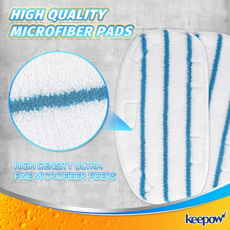 KEEPOW Steam Mop Pads Compatible with PurSteam ThermaPro 10-in-1 Steam