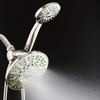 AquaDance Antimicrobial/Anti-Clog High-Pressure 30-setting Rainfall Shower Combo, Microban Nozzle Protection