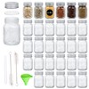 Mcupper 30 Pack 4oz Glass Mason Spice Jars Bottles, Empty