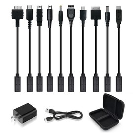 Retro Game Console Power Supply Kit - Multiple Interfaces, Free Conversion - Compatible with VITA1/VITA2/NDSL/Wii-U-pad/3DS/PSP/GPA SP/GBM/PSP GO/GB