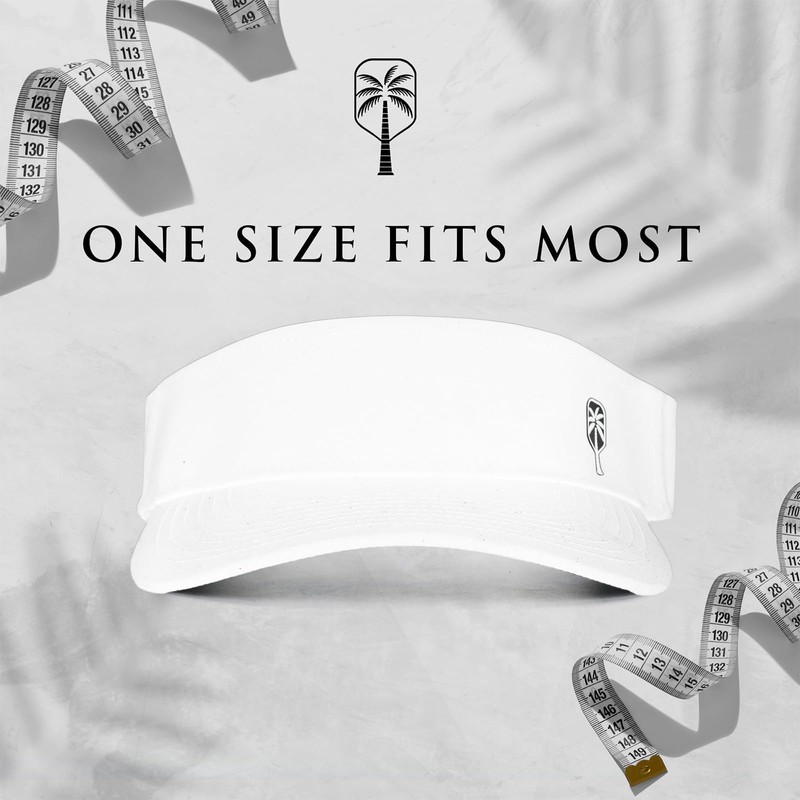The White Pickleball Visor – Bold, Waterproof, & Sweat-Resistant Performance