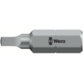 WERA 340245 SQ #1 Screwdriver Bit for Square Socket Screws, Insertion 0.25 inches (6.35 mm), Blade Size: 1.0 inches (25 mm)
