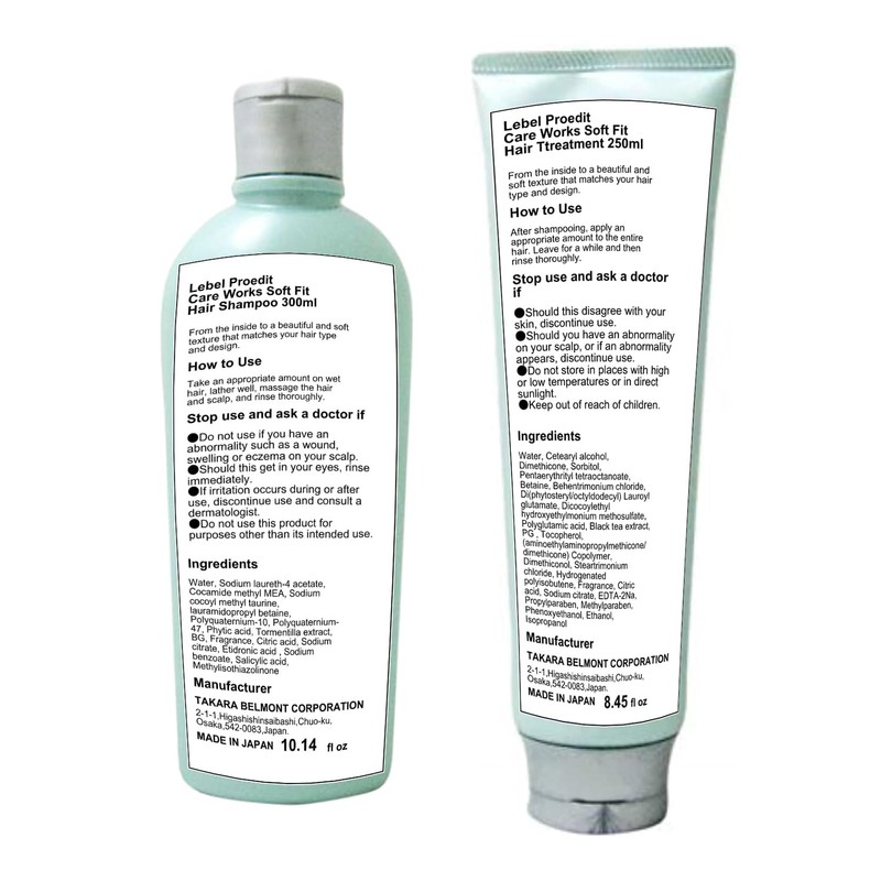 Lebel Proedit Care Works Hair Shampoo 300 ml & Hair
