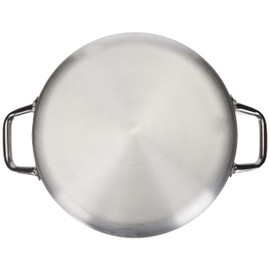 Pentole Agnelli Pfanne Aluminium 2 Griffen, Edelstahl 28 cm